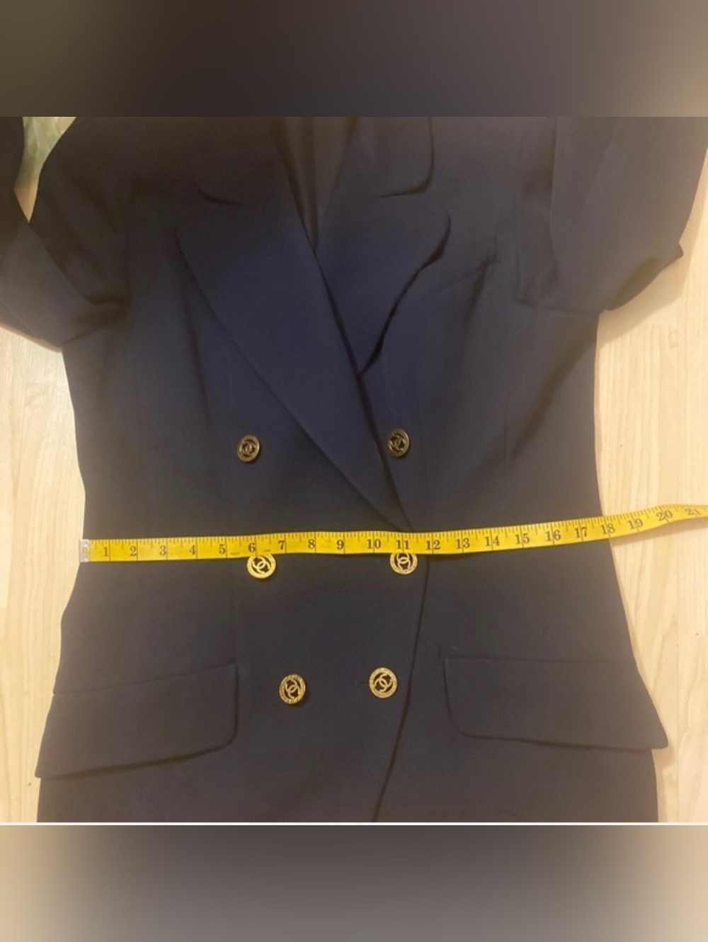 Vintage Chanel Navy Wool Blazer - Picture 15 of 16